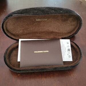 Tom Ford Brown and Black Glasses Case
